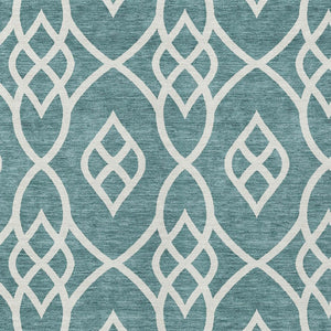 Homeroots 3' Artichoke Green And Ivory Trellis Washable Rug For Indoor Outdoor Spaces - Durable And Stylish! 3' X 5' Polyester 592149