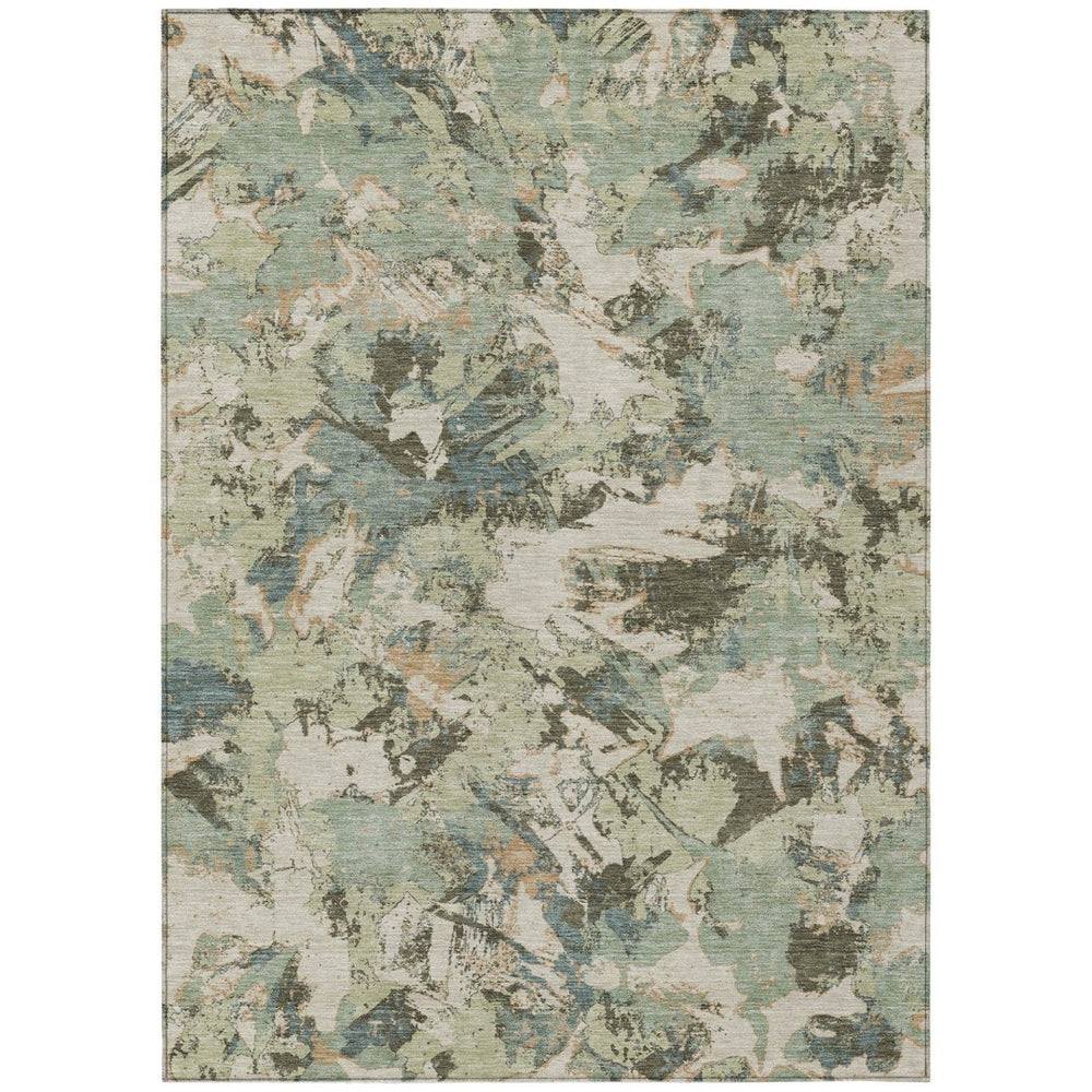 HomeRoots 5' Indoor Outdoor Floral Area Rug - Durable, Stain-Resistant Design for High-Traffic Spaces 10' X 14' 592160