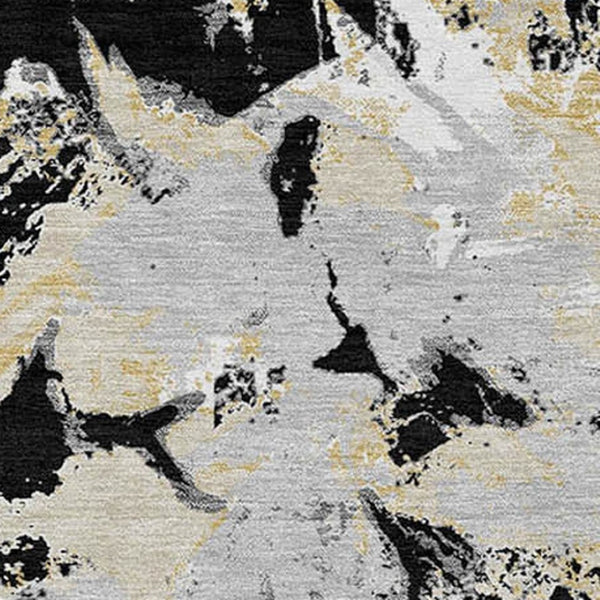 Homeroots 3' Beige Brown And Green Floral Washable Area Rug For Indoor And Outdoor Spaces, Durable Design 10' X 14' Polyester 592166