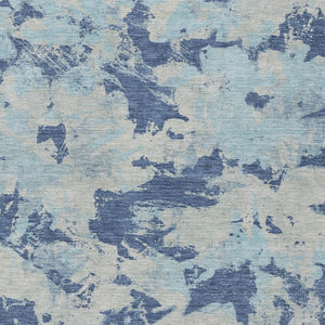 Homeroots 3' Beige Brown And Green Floral Washable Area Rug For Indoor And Outdoor Spaces, Durable Design 8' X 10' Polyester 592182