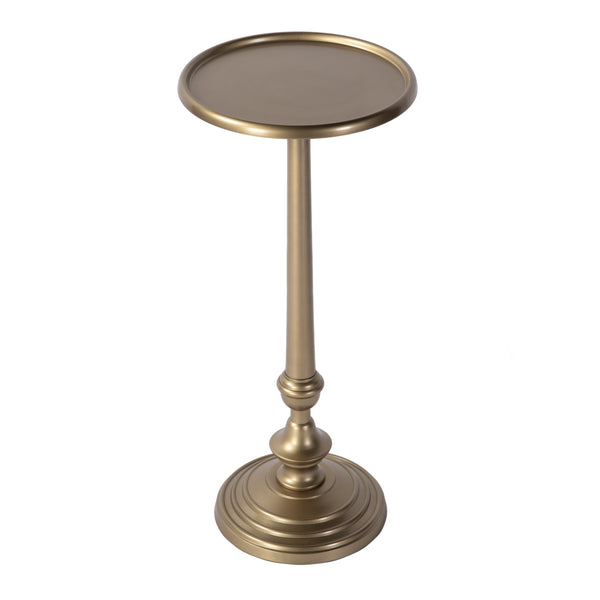 Butler Specialty Butler Astoria 10 In. W Round Metal End Table – Elegant Antique Gold Design For Stylish Spaces Antique Gold Aluminum 5922226-butler