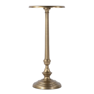 Butler Specialty Butler Astoria 10 In. W Round Metal End Table – Elegant Antique Gold Design For Stylish Spaces Antique Gold Aluminum 5922226-butler