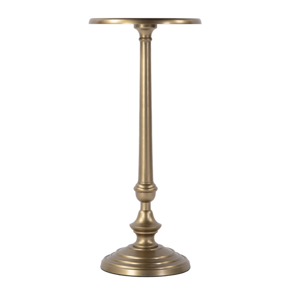 Butler Specialty Butler Astoria 10 In. W Round Metal End Table – Elegant Antique Gold Design For Stylish Spaces Antique Gold Aluminum 5922226-butler