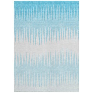Homeroots 3' Artichoke Green Beige Brown Striped Washable Rug - Perfect For Indoor And Outdoor Spaces 9' X 12' Polyester 592267