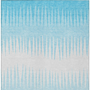 Homeroots 3' Artichoke Green Beige Brown Striped Washable Rug - Perfect For Indoor And Outdoor Spaces 9' X 12' Polyester 592267