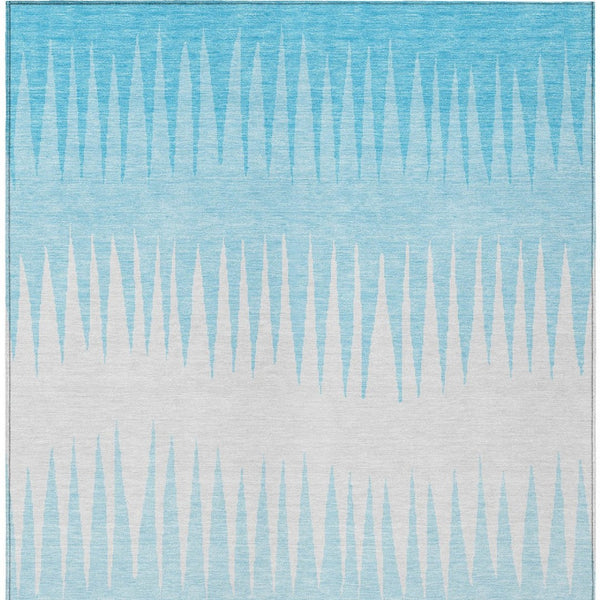 Homeroots 3' Artichoke Green Beige Brown Striped Washable Rug - Perfect For Indoor And Outdoor Spaces 9' X 12' Polyester 592267