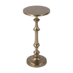 Butler Specialty Butler Bartel Round Metal End Table - 10.25" W, Antique Gold, Stylish & Versatile For Any Space Antique Gold Aluminum 5923226-butler