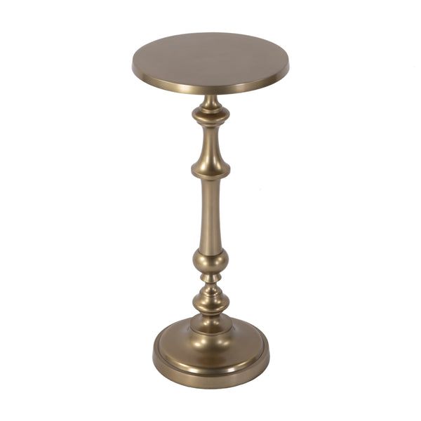 Butler Specialty Butler Bartel Round Metal End Table - 10.25" W, Antique Gold, Stylish & Versatile For Any Space Antique Gold Aluminum 5923226-butler