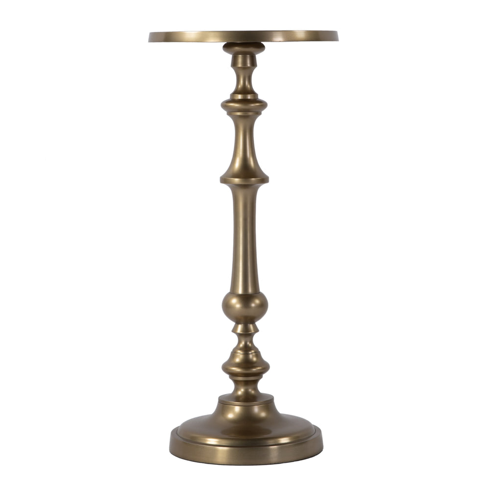 Butler Specialty Butler Bartel Round Metal End Table - 10.25" W, Antique Gold, Stylish & Versatile For Any Space Antique Gold Aluminum 5923226-butler
