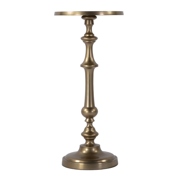 Butler Specialty Butler Bartel Round Metal End Table - 10.25" W, Antique Gold, Stylish & Versatile For Any Space Antique Gold Aluminum 5923226-butler