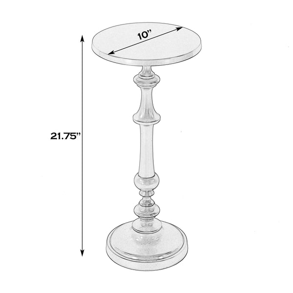 Butler Specialty Butler Bartel Round Metal End Table - 10.25" W, Antique Gold, Stylish & Versatile For Any Space Antique Gold Aluminum 5923226-butler