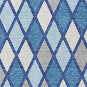 Homeroots 3' Stylish Artichoke Green Beige Ivory Geometric Washable Area Rug For Indoor And Outdoor Use 10' X 14' Polyester 592322