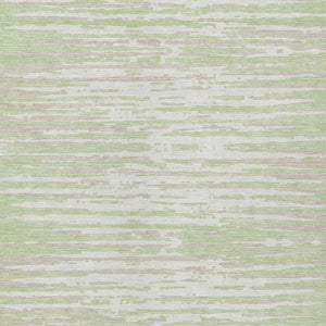 Homeroots 3' Artichoke Green And Ivory Striped Washable Area Rug For Indoor And Outdoor Spaces, Durable Design 3' X 5' Polyester 592353