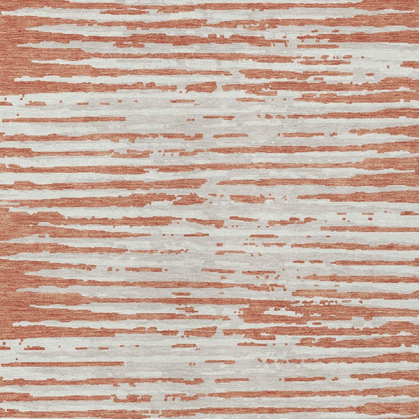 Homeroots 3' Artichoke Green And Ivory Striped Washable Area Rug For Indoor And Outdoor Spaces, Durable Design 3' X 5' Polyester 592371