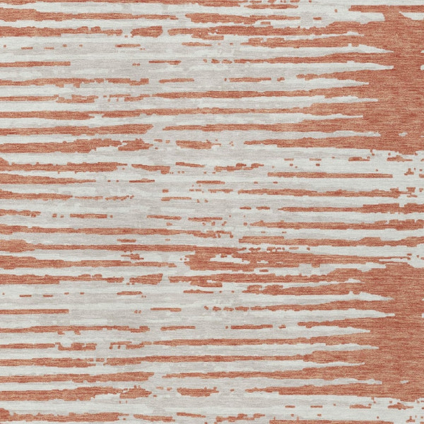 Homeroots 3' Artichoke Green And Ivory Striped Washable Area Rug For Indoor And Outdoor Spaces, Durable Design 10' X 14' Polyester 592376