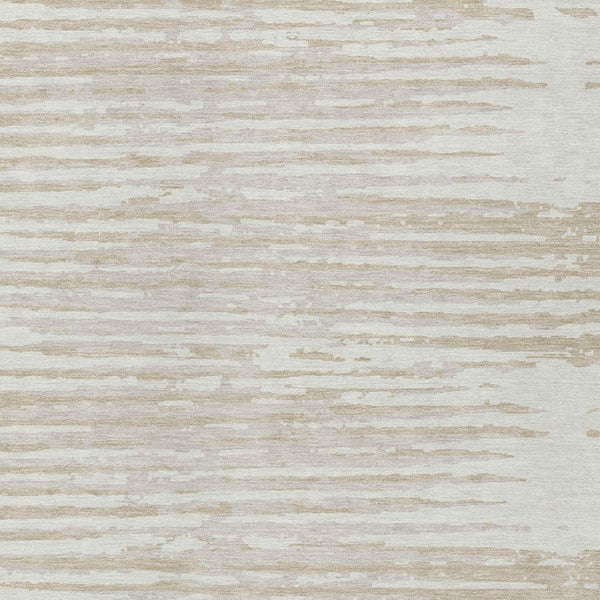 Homeroots 3' Artichoke Green And Ivory Striped Washable Area Rug For Indoor And Outdoor Spaces, Durable Design 3' X 5' Polyester 592395