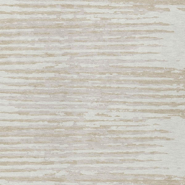 Homeroots 3' Artichoke Green And Ivory Striped Washable Area Rug For Indoor And Outdoor Spaces, Durable Design 9' X 12' Polyester 592399