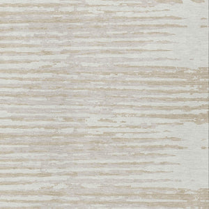 Homeroots 3' Artichoke Green And Ivory Striped Washable Area Rug For Indoor And Outdoor Spaces, Durable Design 10' X 14' Polyester 592400