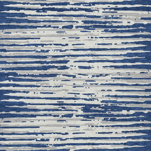 Homeroots 3' Artichoke Green And Ivory Striped Washable Area Rug For Indoor And Outdoor Spaces, Durable Design 3' X 5' Polyester 592401