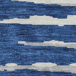 Homeroots 3' Artichoke Green And Ivory Striped Washable Area Rug For Indoor And Outdoor Spaces, Durable Design 8' Round Polyester 592403