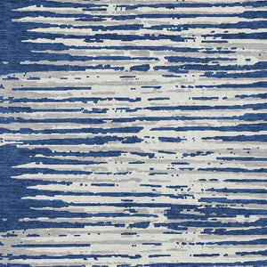 Homeroots 3' Artichoke Green And Ivory Striped Washable Area Rug For Indoor And Outdoor Spaces, Durable Design 9' X 12' Polyester 592405