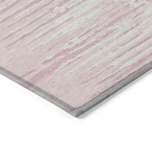 Homeroots 3' Artichoke Green And Ivory Striped Washable Area Rug For Indoor And Outdoor Spaces, Durable Design 3' X 5' Polyester 592407