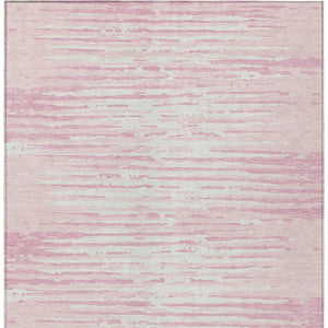 Homeroots 3' Artichoke Green And Ivory Striped Washable Area Rug For Indoor And Outdoor Spaces, Durable Design 9' X 12' Polyester 592411