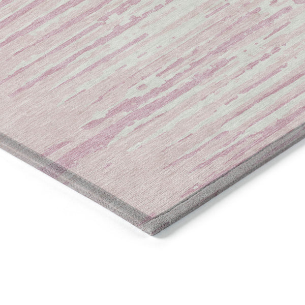 Homeroots 3' Artichoke Green And Ivory Striped Washable Area Rug For Indoor And Outdoor Spaces, Durable Design 10' X 14' Polyester 592412