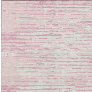 Homeroots 3' Artichoke Green And Ivory Striped Washable Area Rug For Indoor And Outdoor Spaces, Durable Design 10' X 14' Polyester 592412