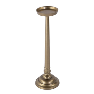 Butler Specialty Butler Tilly Round Metal Pedestal End Table – Chic, Lightweight, And Durable For Modern Spaces Antique Gold Aluminum 5924226-butler