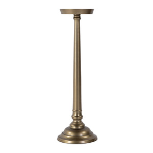 Butler Specialty Butler Tilly Round Metal Pedestal End Table – Chic, Lightweight, And Durable For Modern Spaces Antique Gold Aluminum 5924226-butler