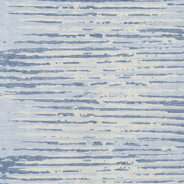 Homeroots 3' Artichoke Green And Ivory Striped Washable Area Rug For Indoor And Outdoor Spaces, Durable Design 8' X 10' Polyester 592422