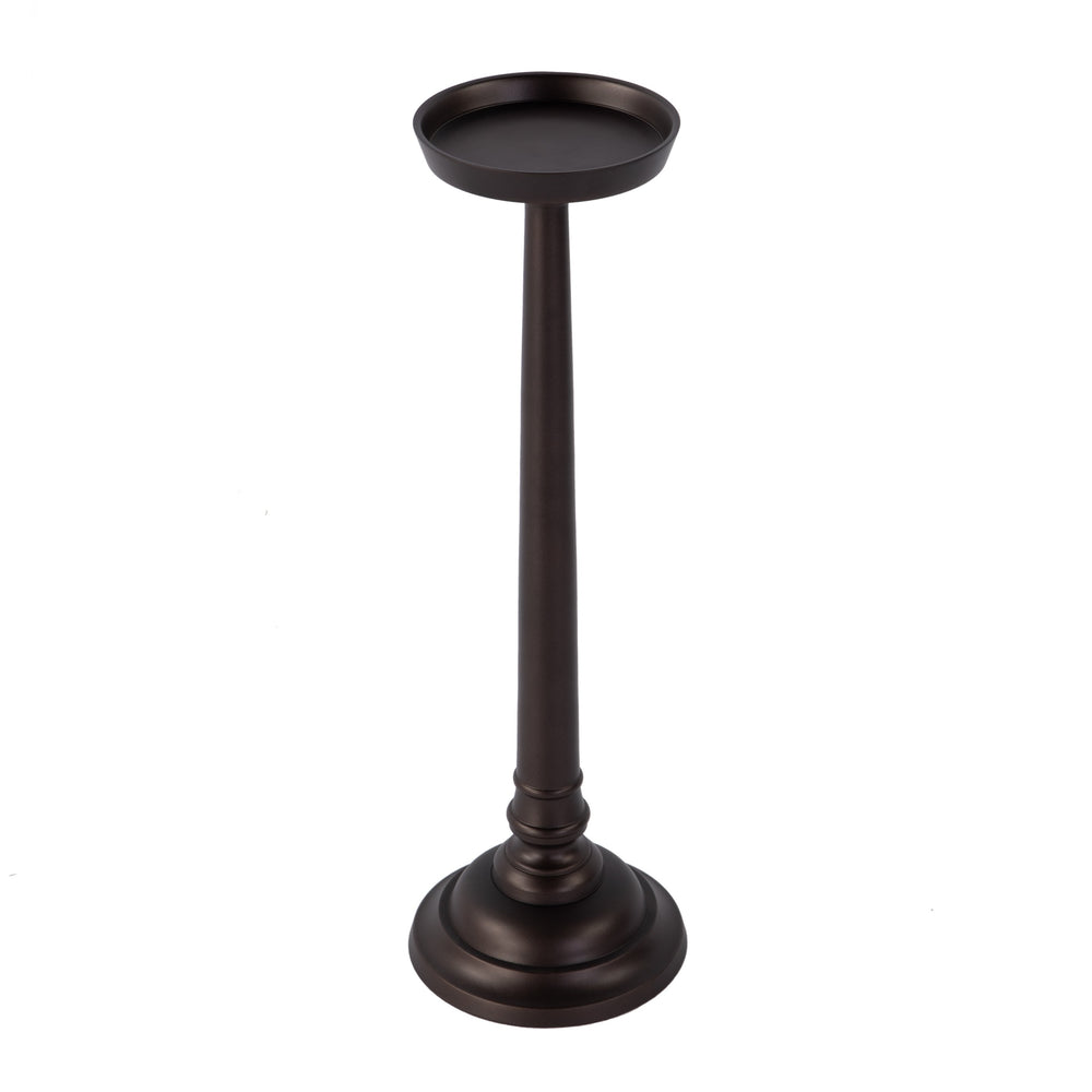 Butler Specialty Butler Tilly Round Metal Pedestal End Table – Chic, Lightweight, And Durable For Modern Spaces Bronze Aluminum 5924392-butler