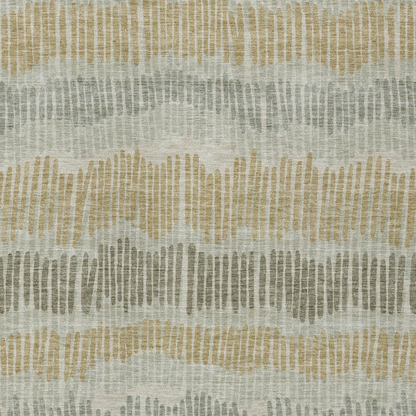 Homeroots 3' Striped Beige Brown And Gray Indoor-outdoor Area Rug - Durable, Washable, Stylish Addition! 8' X 10' Polyester 592440