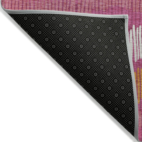 Homeroots 3' Striped Beige Brown And Gray Indoor-outdoor Area Rug - Durable, Washable, Stylish Addition! 3' X 5' Polyester 592443