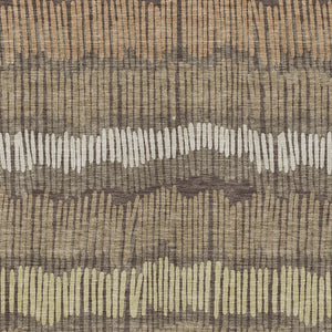Homeroots 3' Striped Beige Brown And Gray Indoor-outdoor Area Rug - Durable, Washable, Stylish Addition! 3' X 5' Polyester 592449