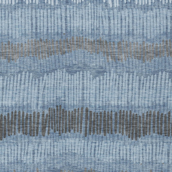 Homeroots 3' Striped Beige Brown And Gray Indoor-outdoor Area Rug - Durable, Washable, Stylish Addition! 10' X 14' Polyester 592460