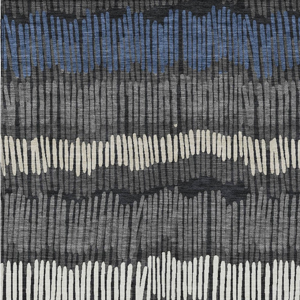 Homeroots 3' Striped Beige Brown And Gray Indoor-outdoor Area Rug - Durable, Washable, Stylish Addition! 3' X 5' Polyester 592461