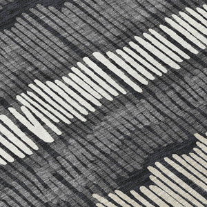 Homeroots 3' Striped Beige Brown And Gray Indoor-outdoor Area Rug - Durable, Washable, Stylish Addition! 8' Round Polyester 592463