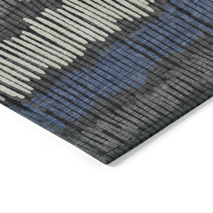 Homeroots 3' Striped Beige Brown And Gray Indoor-outdoor Area Rug - Durable, Washable, Stylish Addition! 9' X 12' Polyester 592465