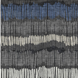 Homeroots 3' Striped Beige Brown And Gray Indoor-outdoor Area Rug - Durable, Washable, Stylish Addition! 9' X 12' Polyester 592465