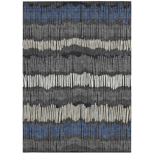 Homeroots 3' Striped Beige Brown And Gray Indoor-outdoor Area Rug - Durable, Washable, Stylish Addition! 10' X 14' Polyester 592466