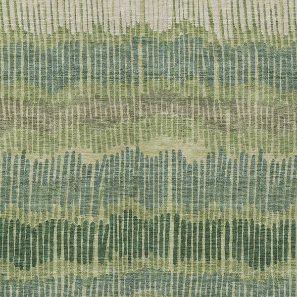 Homeroots 3' Striped Beige Brown And Gray Indoor-outdoor Area Rug - Durable, Washable, Stylish Addition! 5' X 8' Polyester 592468