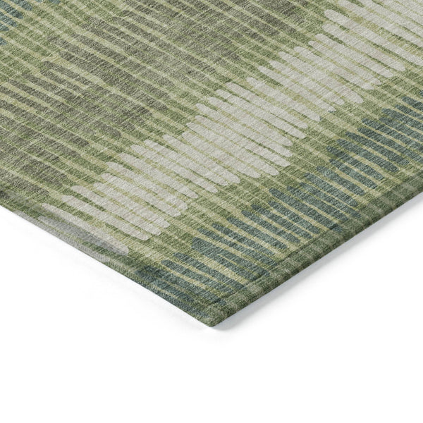 Homeroots 3' Striped Beige Brown And Gray Indoor-outdoor Area Rug - Durable, Washable, Stylish Addition! 9' X 12' Polyester 592471