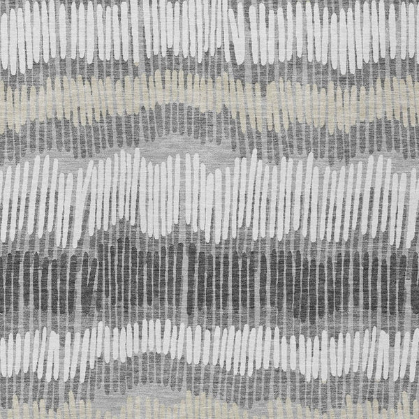 Homeroots 3' Striped Beige Brown And Gray Indoor-outdoor Area Rug - Durable, Washable, Stylish Addition! 10' X 14' Polyester 592484