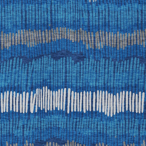 Homeroots 3' Striped Beige Brown And Gray Indoor-outdoor Area Rug - Durable, Washable, Stylish Addition! 3' X 5' Polyester 592485