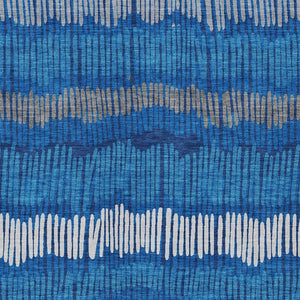 Homeroots 3' Striped Beige Brown And Gray Indoor-outdoor Area Rug - Durable, Washable, Stylish Addition! 5' X 8' Polyester 592486