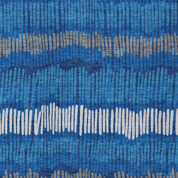 Homeroots 3' Striped Beige Brown And Gray Indoor-outdoor Area Rug - Durable, Washable, Stylish Addition! 8' X 10' Polyester 592488