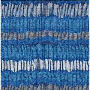 Homeroots 3' Striped Beige Brown And Gray Indoor-outdoor Area Rug - Durable, Washable, Stylish Addition! 9' X 12' Polyester 592489