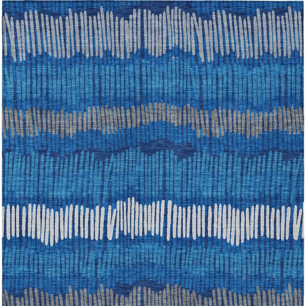 Homeroots 3' Striped Beige Brown And Gray Indoor-outdoor Area Rug - Durable, Washable, Stylish Addition! 9' X 12' Polyester 592489